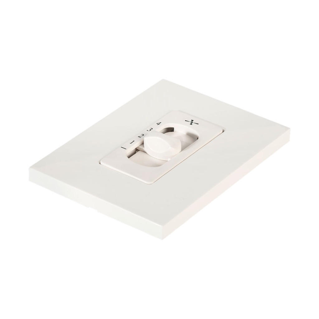 CONTROL DE VENTILADOR DESLIZABLE C/ PLACA ZENIT BLANCA