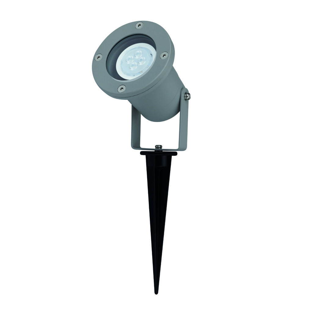 [ETX-1400-GRI] POST IP65 GU10-MR16