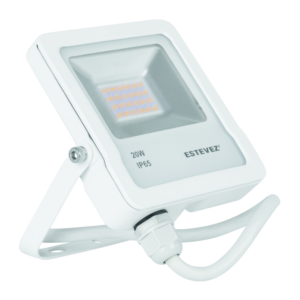 [A-382-BL-WW] FLOOD NEO LED SMD 20W LUZ CALIDA 2700K COLOR BLANCO IP65 ESTEVEZ