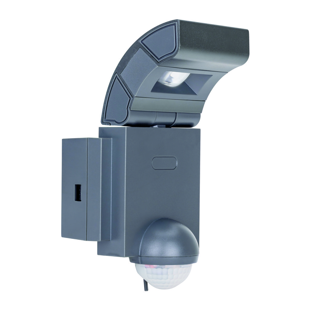 BRIO PROYECTOR SENCILLO 3 LED X 2W CON SENSOR PIR NEGRO ESTEVEZ