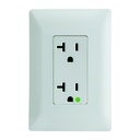 CONTACTO DUPLEX GRADO HOSPITAL (HG) C/ PLACA  BLANCA MEC BLANCO