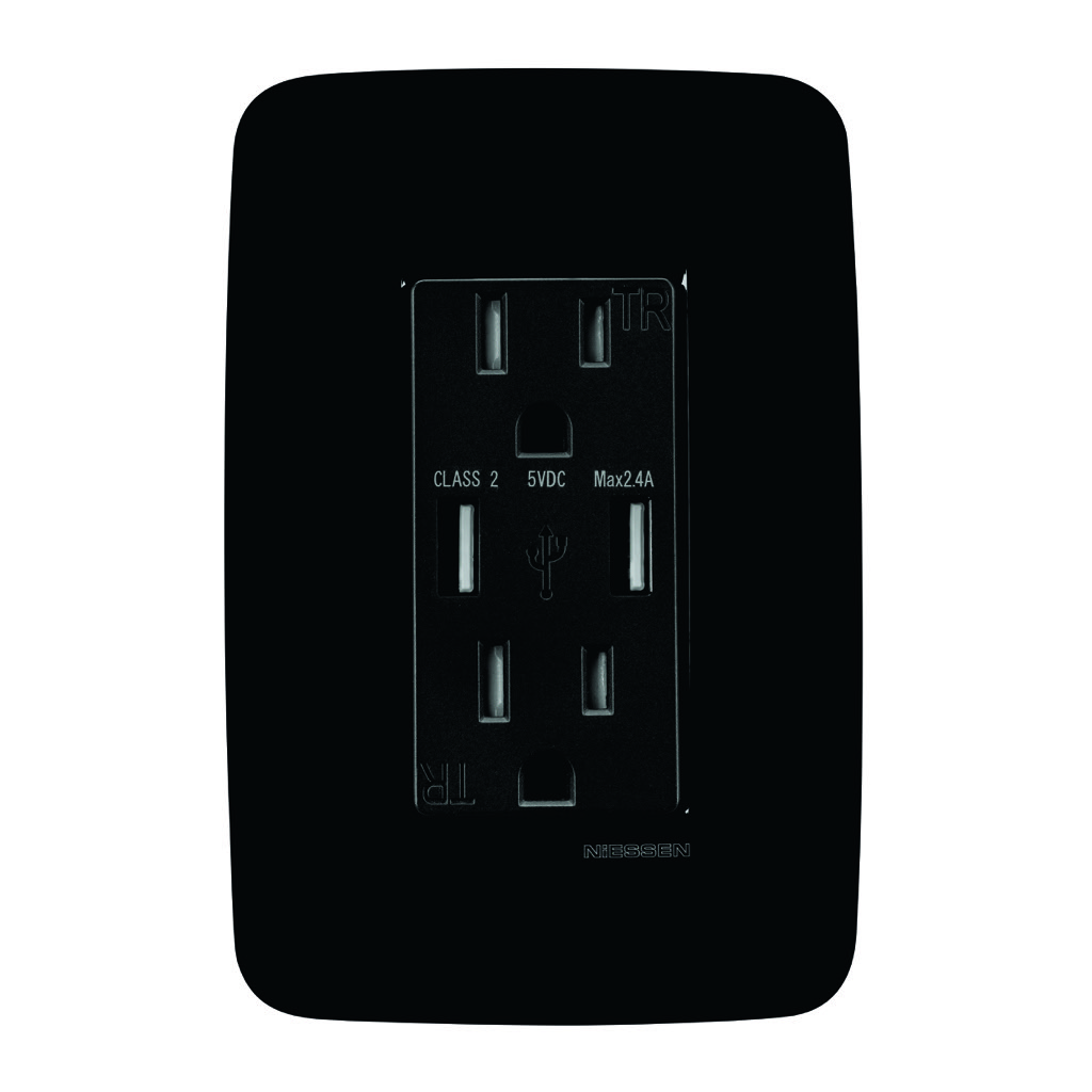 CONTACTO DòPLEX 2P+T C/2 USB-A C/PLACA