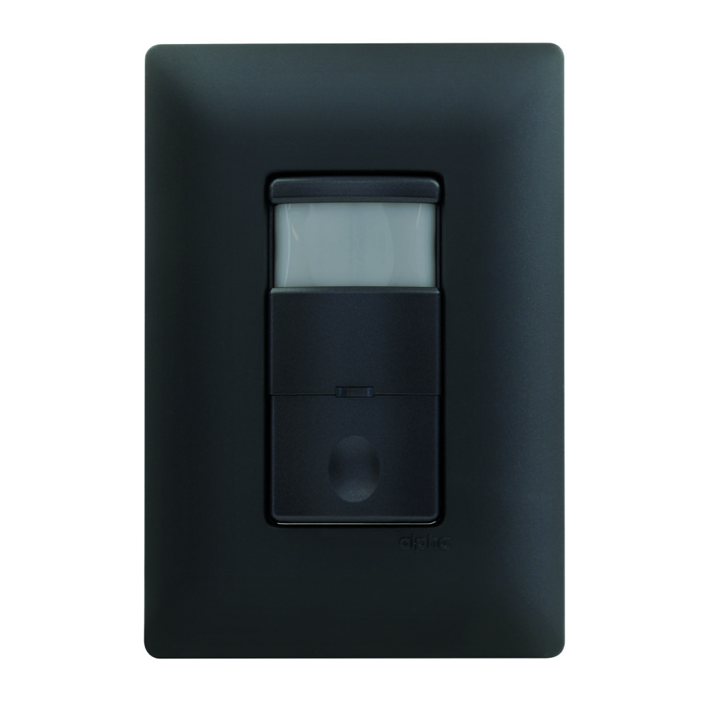 DETECTOR DE PRESENCIA 180¡ 1,000W C/ PLACA  BLACK