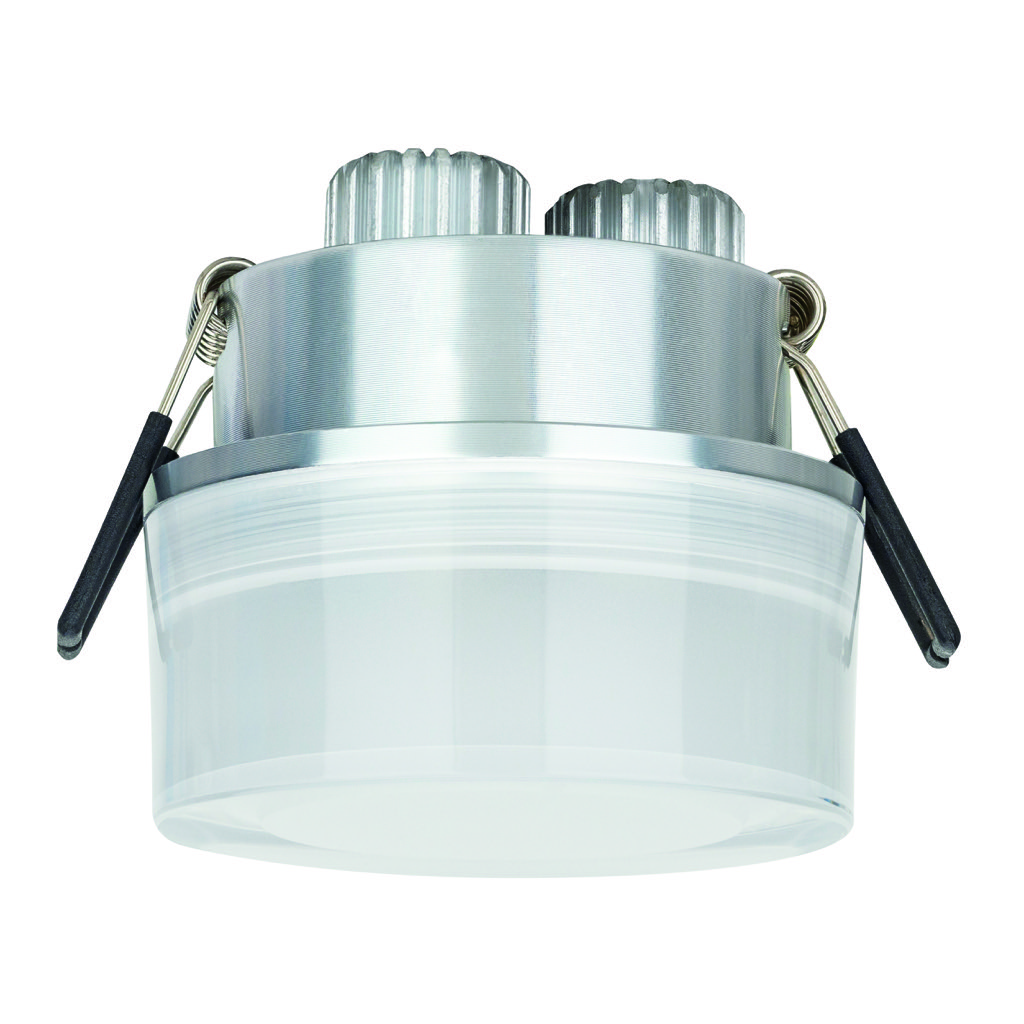 LUM EMPOTRADO FIJO LED 2PG 3W REDONDO CRISTAL BLANCO ESTEVEZ