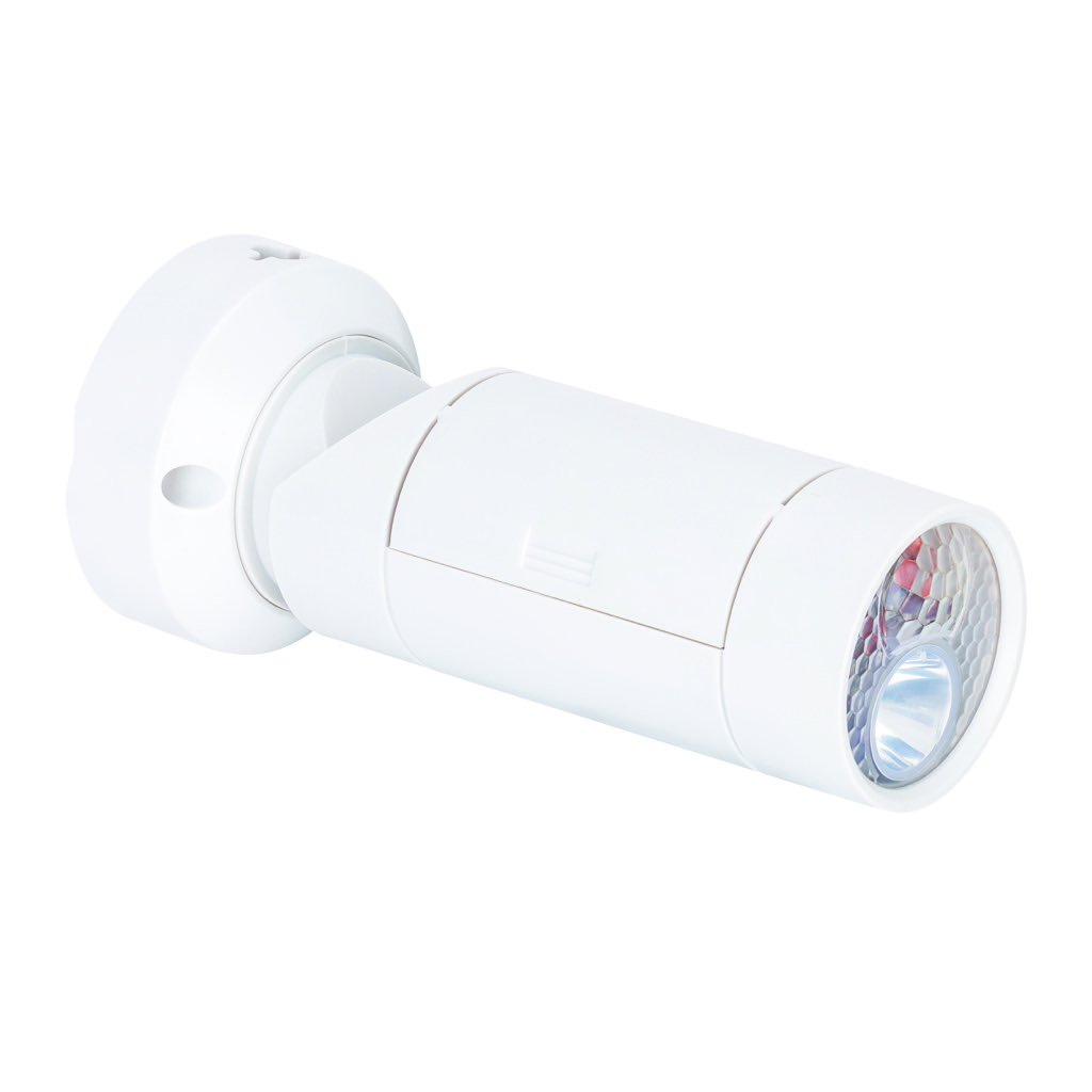 [A-203] OUTDOOR LITE REFLECTOR SENCILLO LED BLANCO CON SENSOR PIR ESTEVEZ