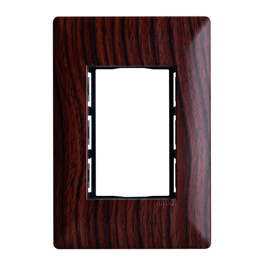 [E913RBL] PLACA  3 VENTANAS ROBLE