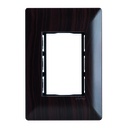 PLACA  3 VENTANAS WENGUE