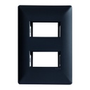PLACA 2 VENTANAS BLACK