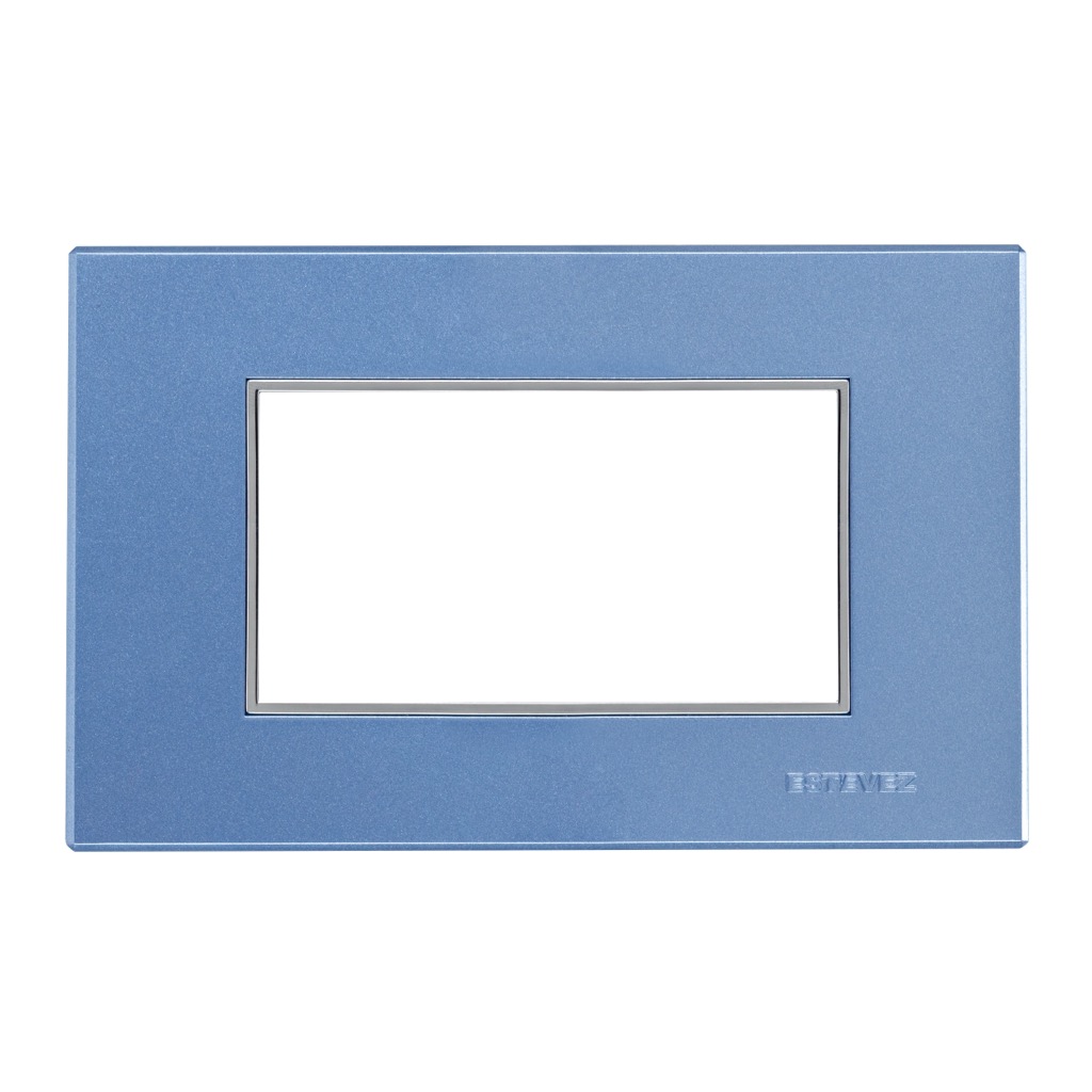 PLACA 3 VENTANAS AZUL