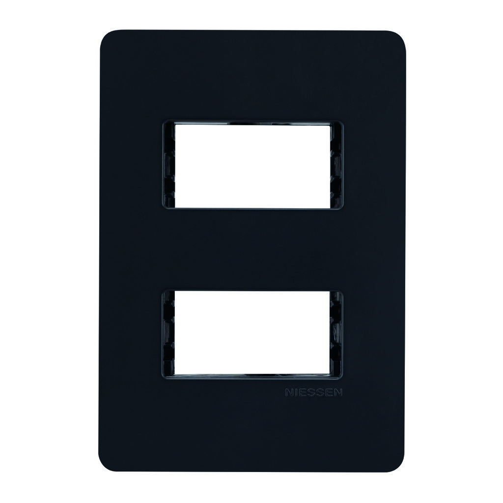[N1372-NS] PLACA UNNO 2 MOD NEGRO SOFT CHASIS NEGRO