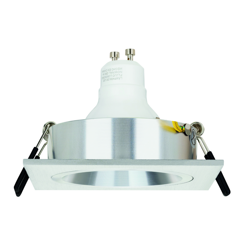 PRO LUMINARIO EMP FIJO MR16 GU5.3 CUADRADO ALUMINIO ESTEVEZ