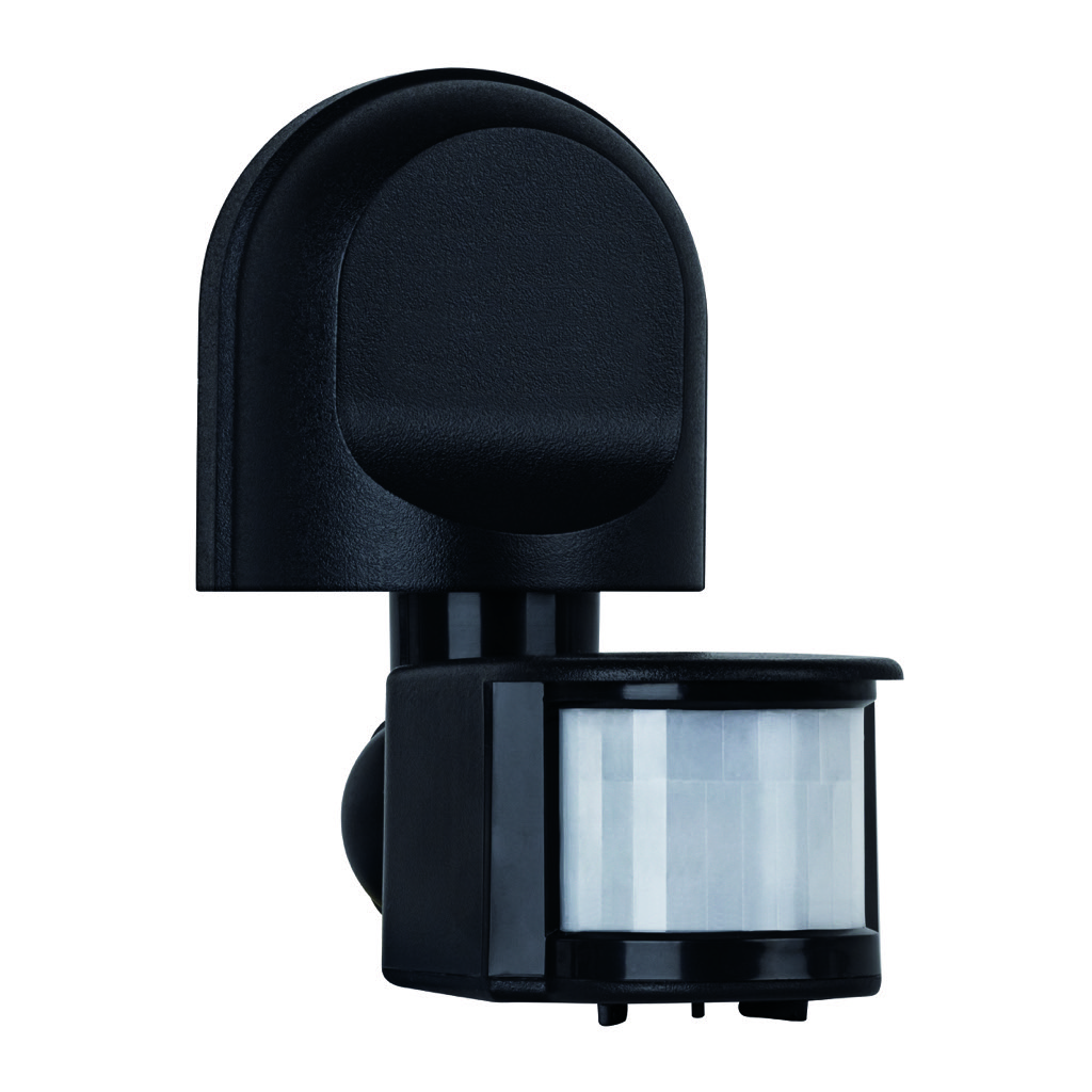 SENSOR PIR PARED 180D IP44 NEGRO ESTEVEZ