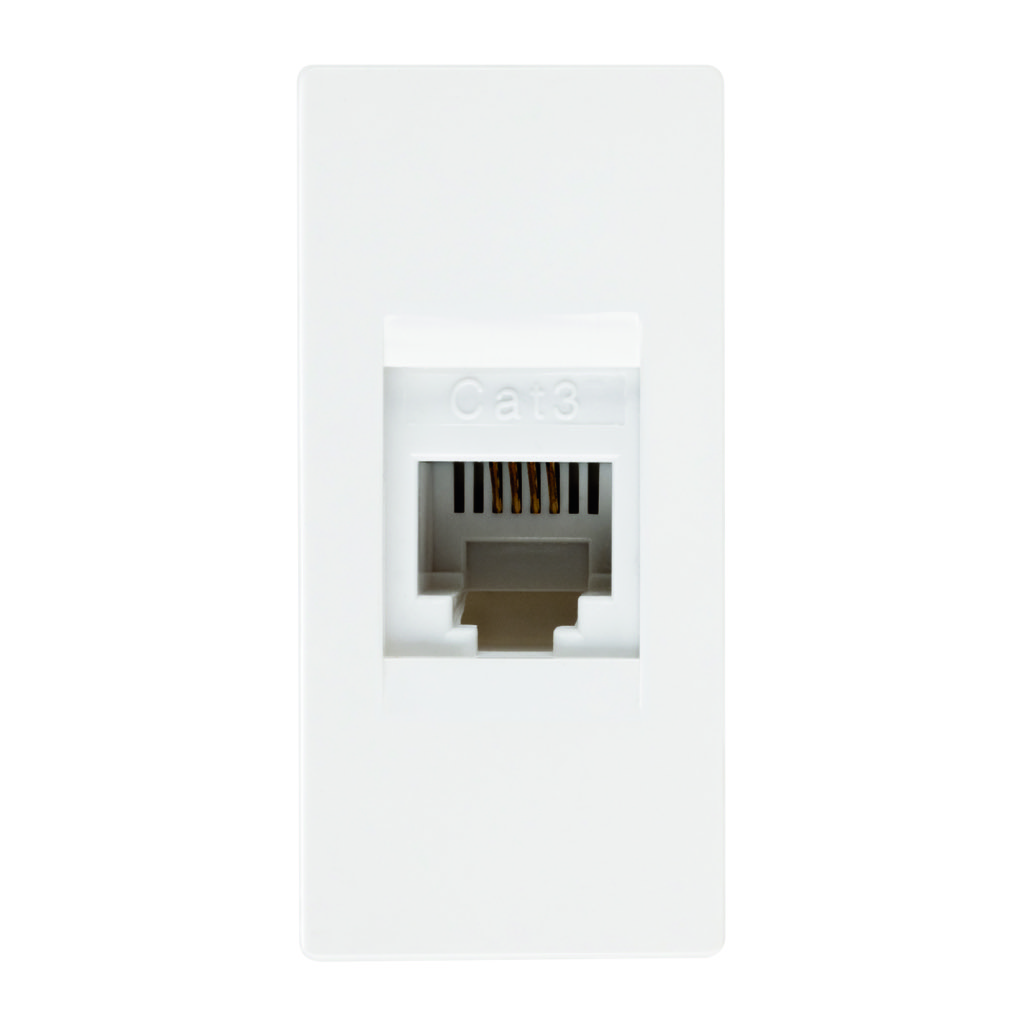 [N1117-BL] TOMA TELEFONICA 4H RJ11 BL