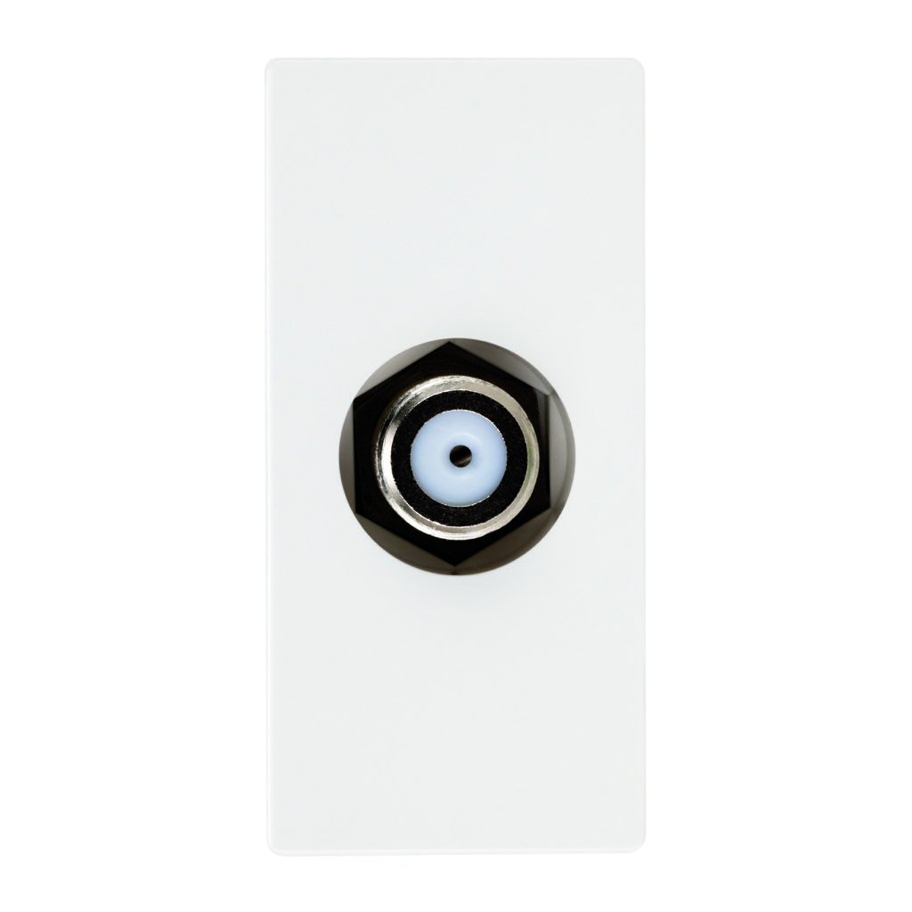 TOMA TV COAXIAL (ROSCADO) BL