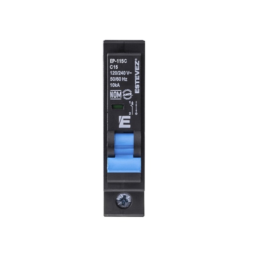 [EP-115C] INTERRUPTOR TERMOMAGNETICO PLUG 1X15A CURVA C