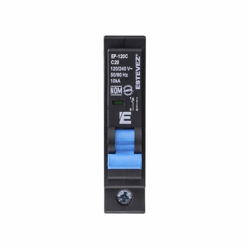[EP-120C] INTERRUPTOR TERMOMAGNETICO PLUG 1X20A CURVA C
