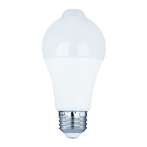 [E81193-09-PIR-WW] LAMPARA LED A19 E26 9W 127V CON SENSOR PIR Y FOTOCELDA