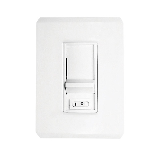 [N4361-BP] DIMMER DESLIZABLE INCANDESCENTE / HALOGENO C/ PLACA STEP BLANCO POLAR