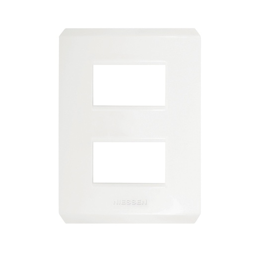 [N4372-BP] PLACA STEP 2 VENTANAS BLANCO POLAR
