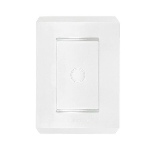 [N4370-BP] PLACA STEP CIEGA BLANCO POLAR