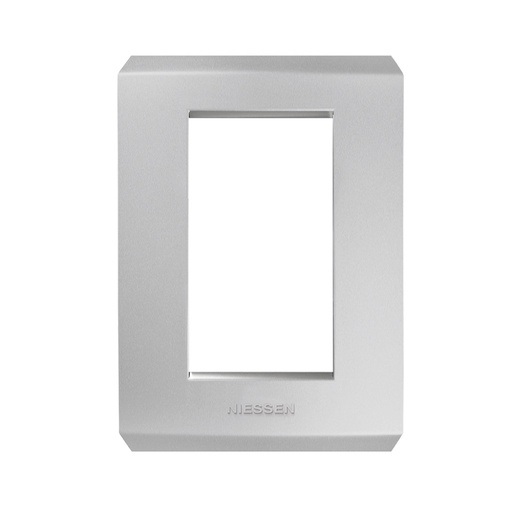 [N4373-PL] PLACA STEP 3 VENTANAS PLATA