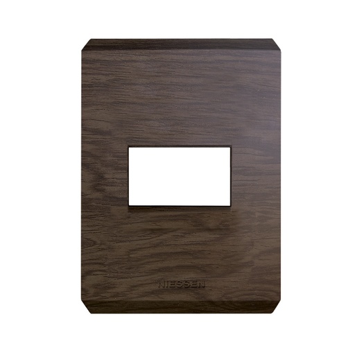 [N4371-WG] PLACA STEP 1 VENTANA WENGUE