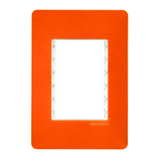 [N1373-MD] PLACA 3 MOD MANDARINA CHASIS BLANCO