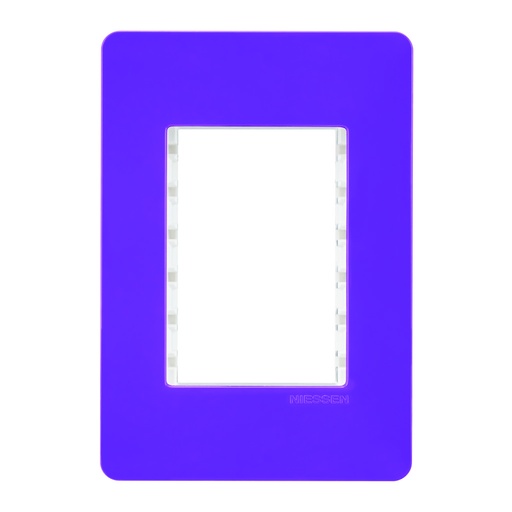 [N1373-LL] PLACA 3 MOD LILA CHASIS BLANCO