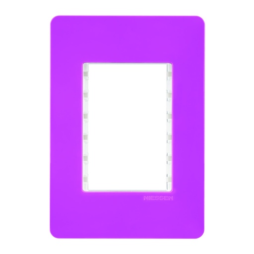 [N1373-CM] PLACA 3 MOD CARAMELO CHASIS BLANCO