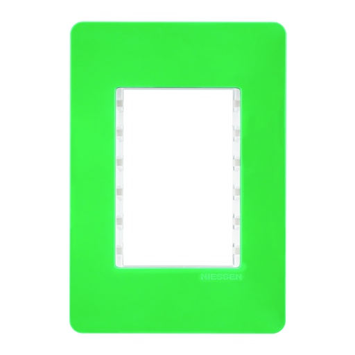 [N1373-MN] PLACA 3 MOD MENTA CHASIS BLANCO