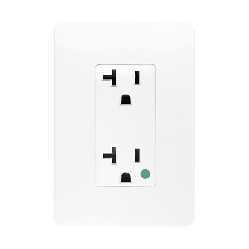 [N1326-BL] CONTACTO DUPLEX GRADO HOSPITAL (HG) C/ PLACA UNNO BLANCO  MEC BCO