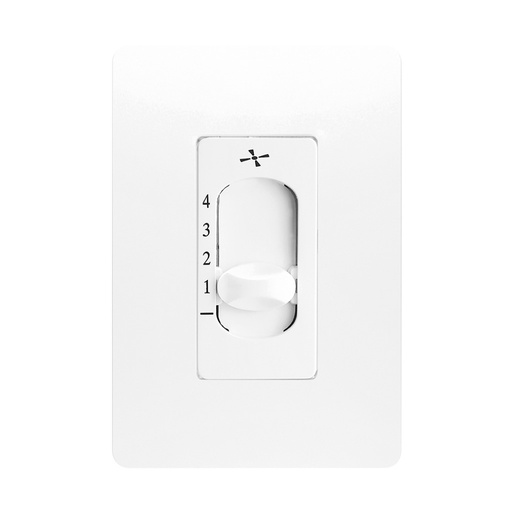 [N1331-BL] CONTROL DE VENTILADOR DESLIZABLE C/ PLACA UNNO BLANCO