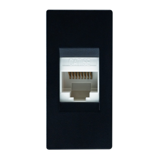 [N1118.5-NS] TOMA COMPUTO 8H RJ45 CAT.5E UTP NEGRO SOFT