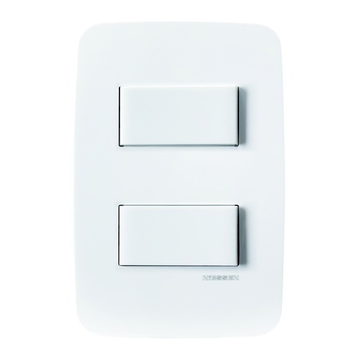 [N05121-BL] DOS APAGADORES SENCILLOS C/PLACA BLANCA