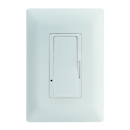 [E90363] DIMMER DESLIZABLE LED BLANCO C/PLACA  BLANCA