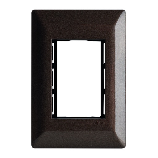 [E913ESP] PLACA 3 VENTANAS ESPRESSO