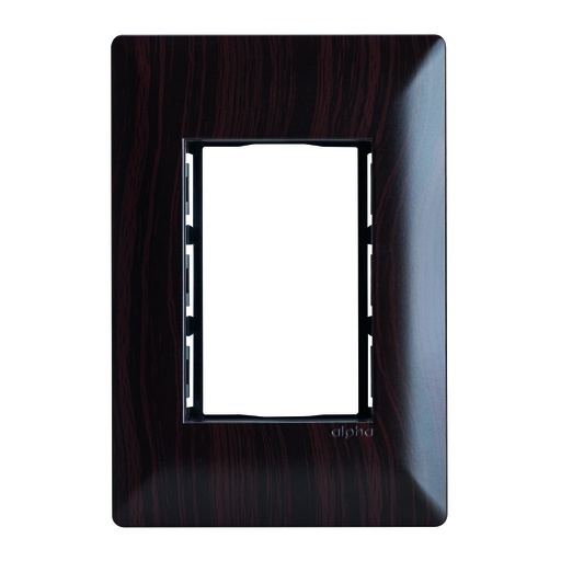 [E913WGE] PLACA  3 VENTANAS WENGUE