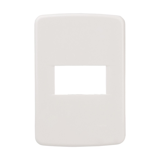 [655RM1] PLACA BETA 1 VENTANA RESINA MARFIL