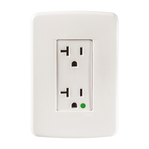 [65186RM] CONTACTO DUPLEX GRADO HOSPITAL (HG) C/ PLACA MARFIL BETA MEC MARFIL