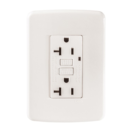 [65194RM] CONTACTO DUPLEX FALLA A TIERRA (GFCI) C/ PLACA MARFIL BETA