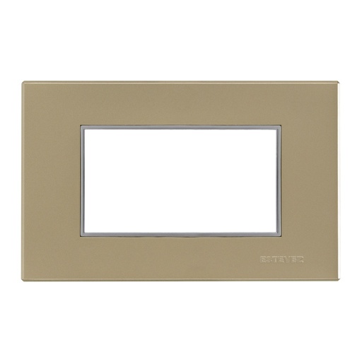 [HC-E723CHT3] PLACA 3 VENTANAS CHAMPAGNE