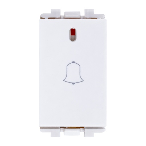 [HC-E70107-BL] BOTON TIMBRE "CAMPANA" BLANCO