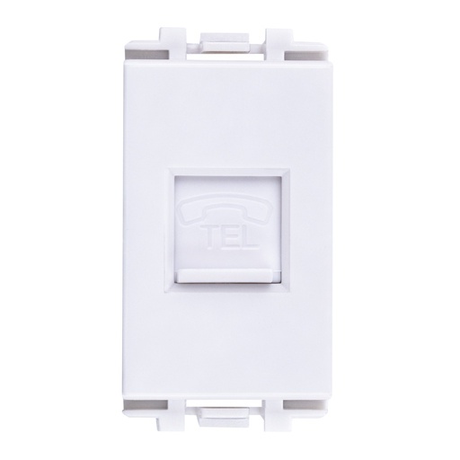 [HC-E70114-BL] TOMA TELEFONICA RJ11 6 HILOS BLANCO