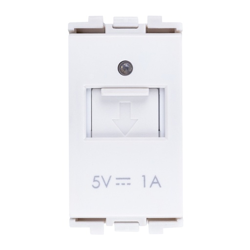 [HC-E70117-BL] TOMA CARGADOR USB-A BLANCO