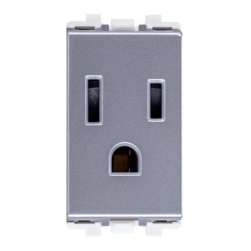 [HC-E70110-MS] CONTACTO 2P+T METAL SATIN