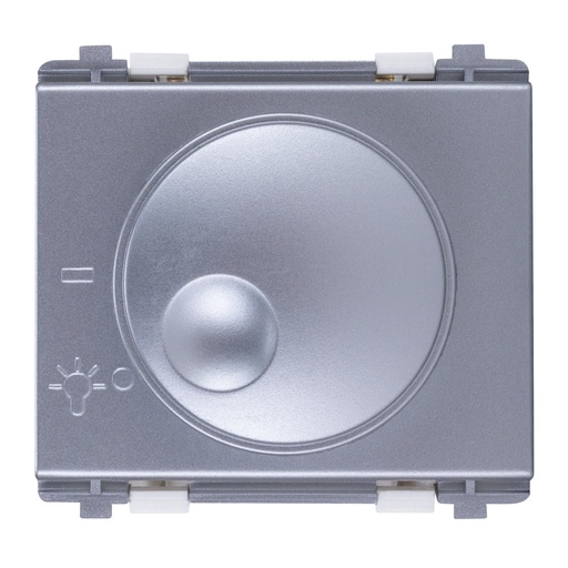 [HC-E70219-MS] DIMMER ROTATIVO 500 W 2 MOD METAL SATIN