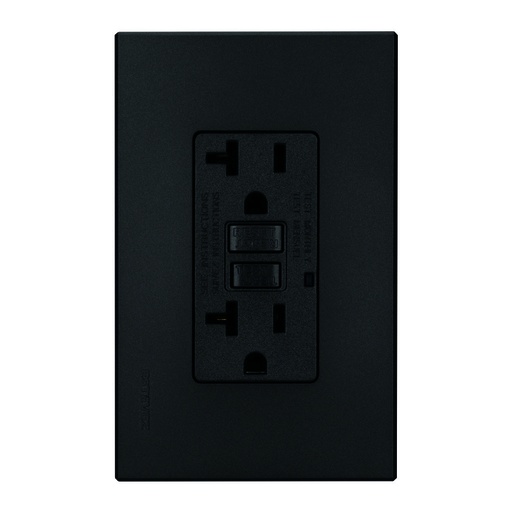 [HC-E70329-GF] CONTACTO DUPLEX 2P+T FALLA TIERRA (GFCI) C/ PLACA GRAFITO