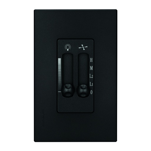 [HC-E70332-GF] CONTROL VENTILADOR DESLIZABLE C/ PLACA GRAFITO