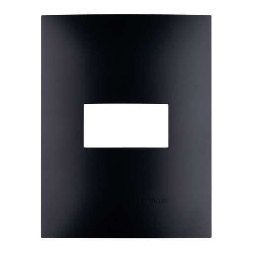 [HC-E613NC1] PLACA 1 VENTANA NEGRO CARBONCILLO