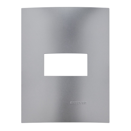 [HC-E613TM1] PLACA 1 VENTANA TITANIO MATE